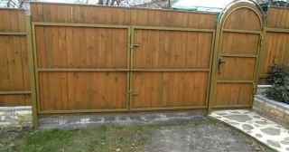 Купить распашные ворота деревянные Сосногорск, цена от 2803 руб.